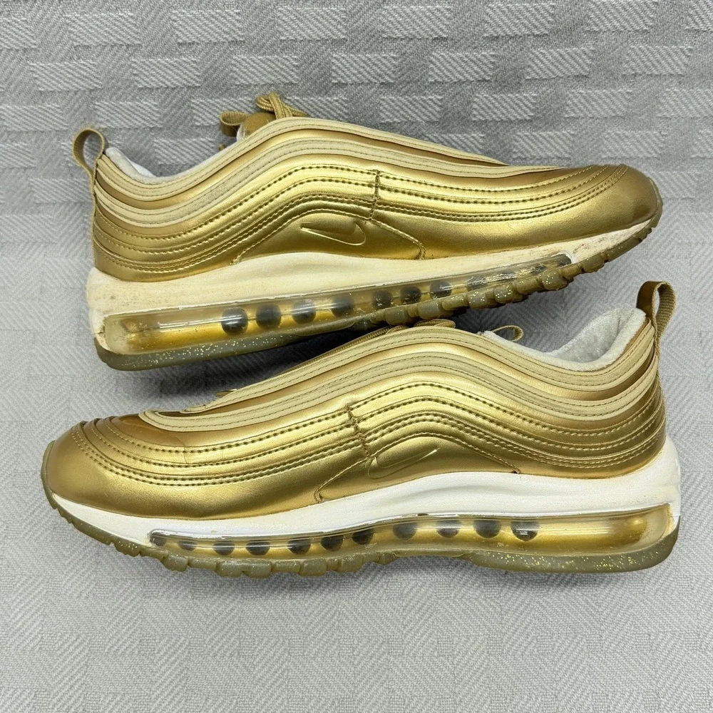 Nike Air Max 97 LX Metallic Gold Women's Size 8 CJ0625-700‎